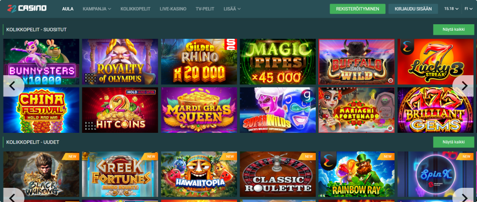 22Casino Pelaa Ja Voita